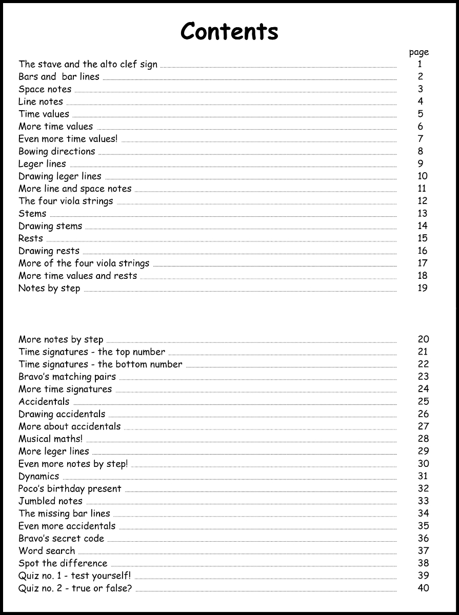 Music Theory for Viola - Book 1 - Image 2